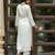 Women Floral Embroidered Silk Kurta with Trousers