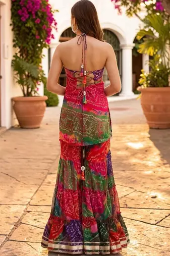 Women Dyed Regular Kurta with Sharara & With Dupatta