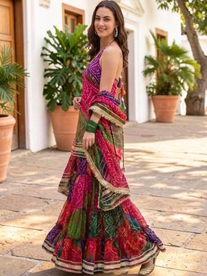 Women Dyed Regular Kurta with Sharara & With Dupatta 7