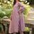 Women Embroidered Regular Mirror Work Silk Crepe Kurta with Trousers & With Dupatta