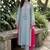 Women Embroidered Thread Work Silk Crepe Kurta with Trousers & Dupatta