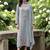 Women Floral Regular Thread Work Chanderi Silk Kurta with Trousers & With Dupatta