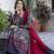Women Floral Printed Cotton Kurta with Palazzo & Dupatta