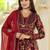 Floral Printed Layered Pure Cotton Festive Kurta With Palazzos & Dupatta