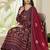 Floral Printed Layered Pure Cotton Festive Kurta With Palazzos & Dupatta