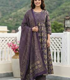 Women Floral Printed Regular Gotta Patti Pure Cotton Kurta with Trousers & With Dupatta