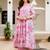 Women Floral Printed Empire Pure Cotton Kurta with Trousers & With Dupatta