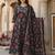 Women Ethnic Motifs Printed Angrakha Gotta Patti Pure Cotton Kurta with Trousers & With Dupatta