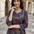 Ethnic Motifs Printed Angrakha Thread Work Pure Cotton Kurta with Trousers & Dupatta