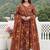 Women Ethnic Motifs Printed Angrakha Thread Work Pure Cotton Kurta with Trousers & With Dupatta