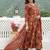 Women Ethnic Motifs Printed Angrakha Thread Work Pure Cotton Kurta with Trousers & With Dupatta