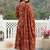 Women Ethnic Motifs Printed Angrakha Thread Work Pure Cotton Kurta with Trousers & With Dupatta