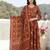Women Ethnic Motifs Printed Angrakha Thread Work Pure Cotton Kurta with Trousers & With Dupatta