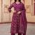 Women Floral Printed Empire Pure Cotton Kurta with Trousers & With Dupatta