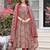 Women Floral Printed Layered Mirror Work Pure Cotton Kurta with Trousers & With Dupatta