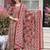 Women Floral Printed Layered Mirror Work Pure Cotton Kurta with Trousers & With Dupatta