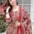 Women Floral Printed Layered Mirror Work Pure Cotton Kurta with Trousers & With Dupatta
