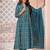 Floral Printed Pleated Anarkali Kurta with Trousers & Dupatta