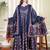 Floral Printed Notch Neck Pure Cotton Anarkali Kurta With Trousers & Dupatta