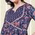 Floral Printed Notch Neck Pure Cotton Anarkali Kurta With Trousers & Dupatta