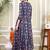 Floral Printed Notch Neck Pure Cotton Anarkali Kurta With Trousers & Dupatta