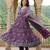 Women Floral Printed Tiered Pure Cotton Kurta with Trousers & With Dupatta