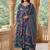 Women Floral Printed Tiered Pure Cotton Kurta with Trousers & With Dupatta