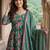 Women Floral Printed Tiered Pure Cotton Kurta with Trousers & With Dupatta