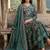Women Floral Printed Tiered Pure Cotton Kurta with Trousers & With Dupatta