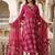 Women Ethnic Motifs Printed Angrakha Pure Cotton Kurta with Trousers & With Dupatta