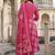 Women Ethnic Motifs Printed Angrakha Pure Cotton Kurta with Trousers & With Dupatta