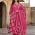 Women Ethnic Motifs Printed Angrakha Pure Cotton Kurta with Trousers & With Dupatta