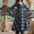 Women Ethnic Motifs Printed Angrakha Pure Cotton Kurta with Trousers & With Dupatta