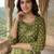 Women Ethnic Motifs Printed Angrakha Pure Cotton Kurta with Trousers & With Dupatta
