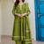 Women Ethnic Motifs Printed Regular Thread Work Pure Cotton Kurta with Trousers & With Dupatta