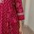 Women Floral Printed Panelled Thread Work Pure Cotton Kurta with Trousers & With Dupatta