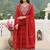 Women Ethnic Motifs Printed Regular Beads and Stones Pure Cotton Kurta with Trousers & With Dupatta