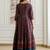 Printed Round Neck Tiered Pure Cotton Anarkali Kurta With Trousers & Dupatta