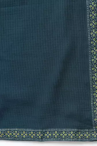 Floral Printed V-Neck Layered Pure Cotton Anarkali Kurta With Trousers & Dupatta