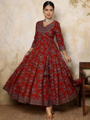 Women Printed Regular Pure Cotton Kurta with Palazzos & With Dupatta 3