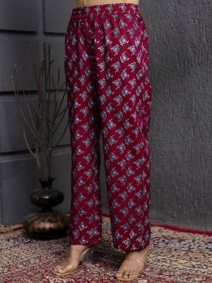 Floral Flared Printed Kurta Palazzo Set With Dupatta 6