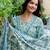 Women Floral Printed Tiered Pure Cotton Kurta with Trousers & With Dupatta