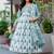 Women Floral Printed Tiered Pure Cotton Kurta with Trousers & With Dupatta