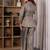 Grey gold floral co-ord set
