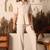 Ivory aura pleated co-ord set