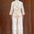 Ivory gold embroidered co-ord set with pant