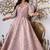 Lavender bloom jacquard midi dress
