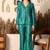 Nazakat green brocade co-ord set