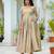 Pastel bloom jacquard fit & flare dress | premium festive wear