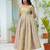 Pastel bloom jacquard fit & flare dress | premium festive wear